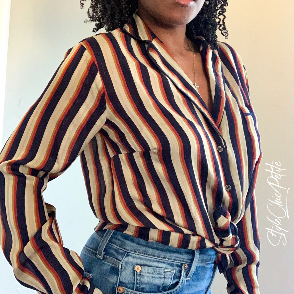 Heartloom Striped Blouse
